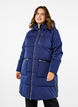 Puffer coat with hood, Blue, Model image number 0