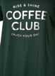Organic cotton nightdress with V-neck, Green, Packshot image number 2