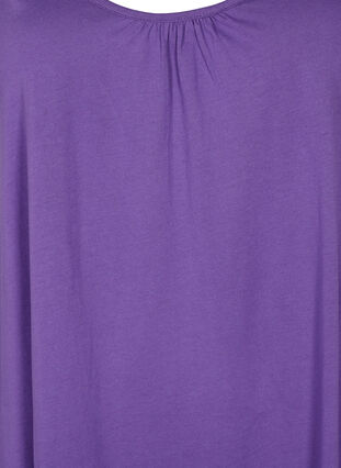 2-pack top in cotton blend, Deep Lavender/Black, Packshot image number 2
