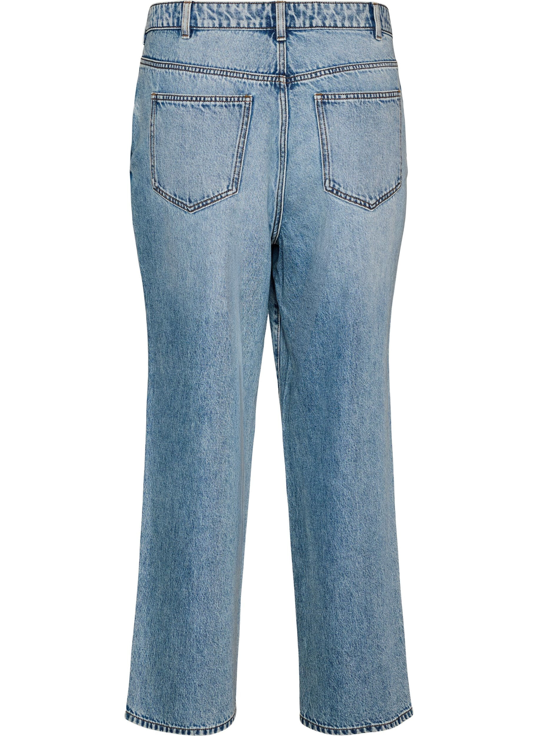 ZizzifashionKiana straight fit jeans with a high waist, Blue, Packshot image number 1