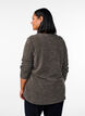 Long-sleeved blouse with texture, Brown, Model image number 2