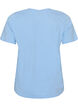 V-neck T-shirt, Blue, Packshot image number 1
