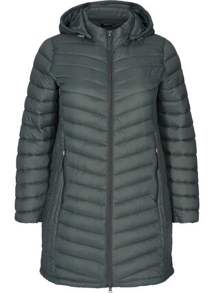 Quilted lightweight jacket with detachable hood and pockets, Urban Chic, Packshot image number 0