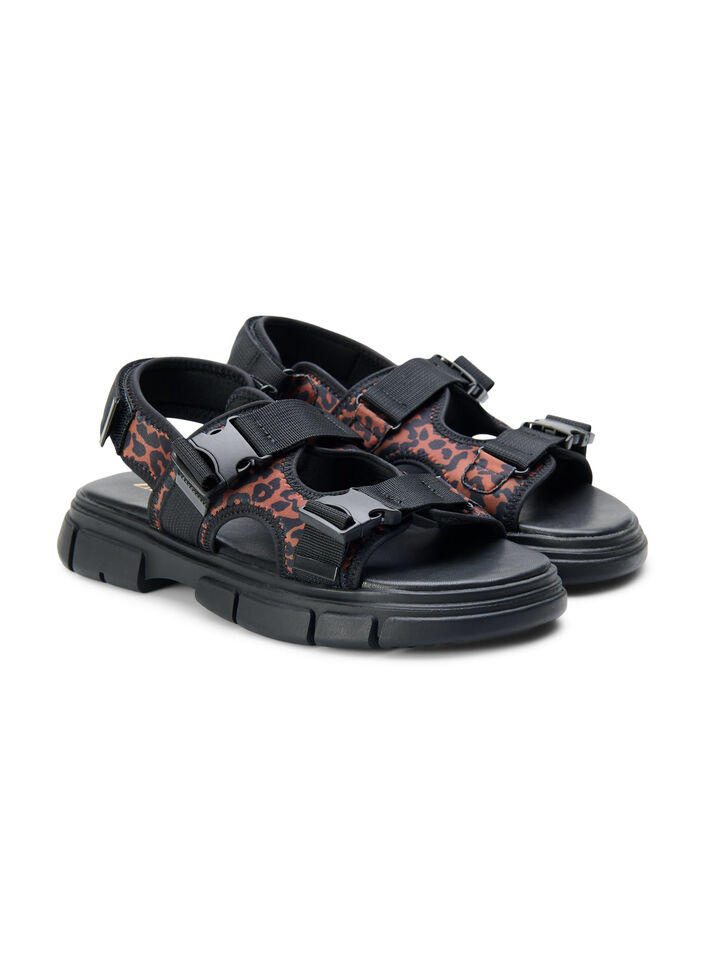 Wide fit sandal, Brown, Packshot image number 1