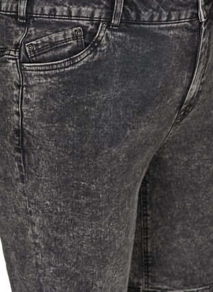High waisted denim shorts, Grey Denim, Packshot image number 2