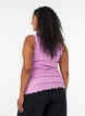 Top with lace trim, Purple, Model image number 2