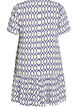 Viscose dress with cutline, Blue, Packshot image number 1