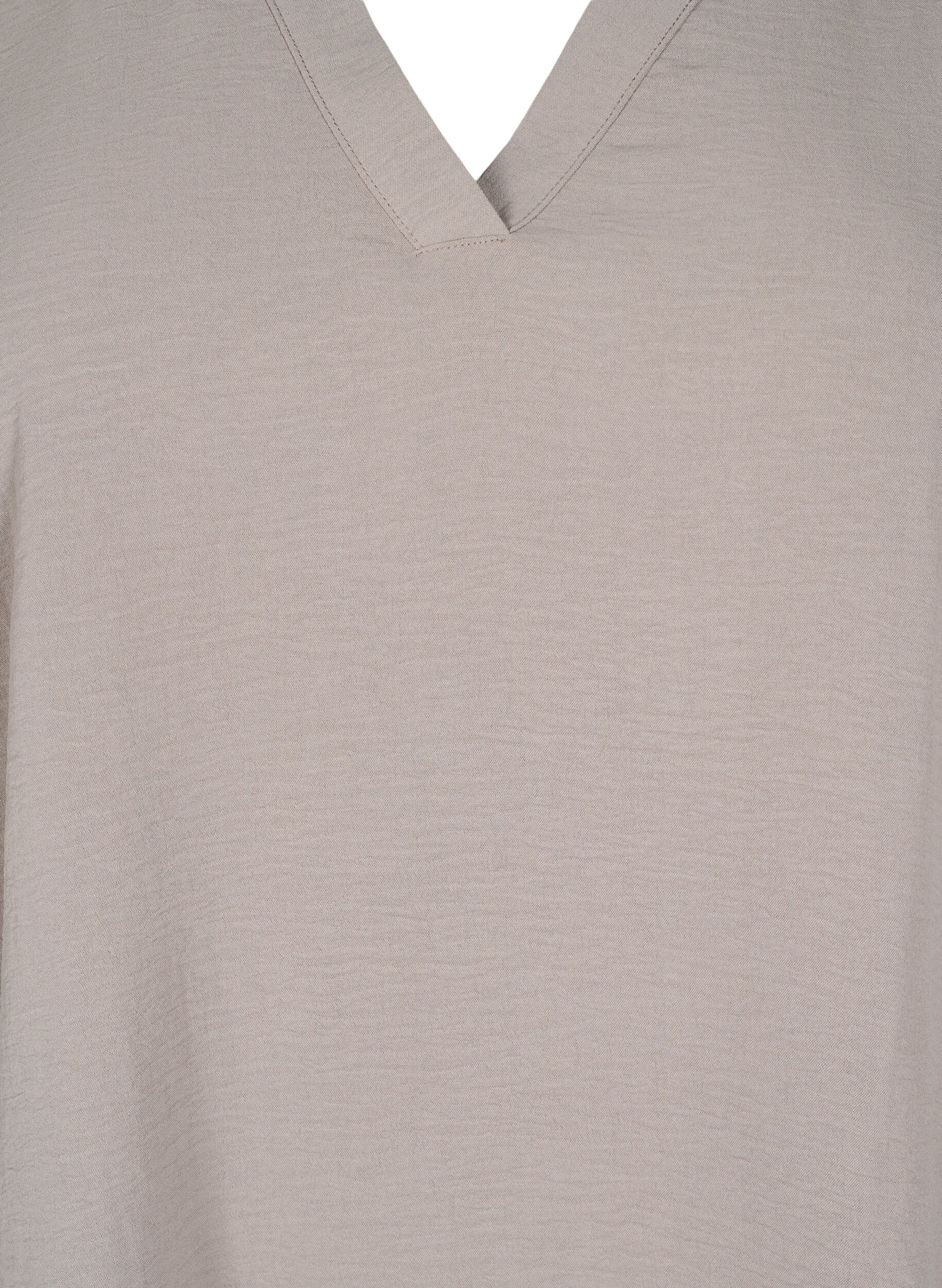 ZizzifashionBlouse with 3/4 sleeves, Beige, Packshot image number 2