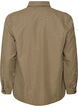 Shirt with small check pattern and rhinestones, Brown, Packshot image number 1