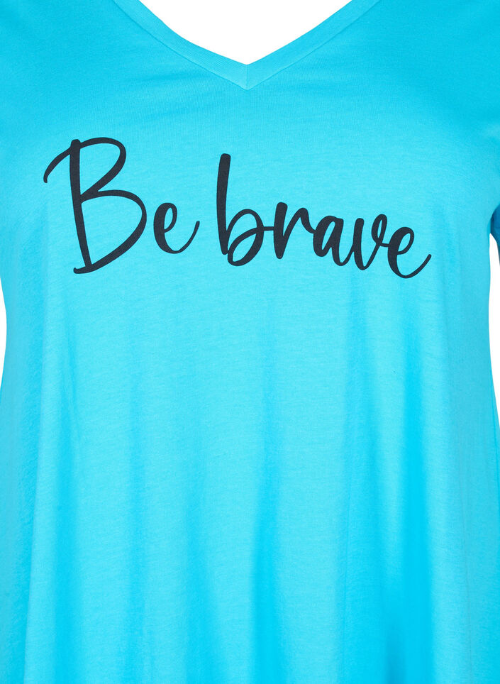 Cotton t-shirt with short sleeves, Blue Atoll W. Be, Packshot image number 2