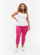 Basic 3/4 leggings in viscose, Pink, Model image number 1