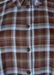 Checked shirt with a loose fit, Brown, Packshot image number 2