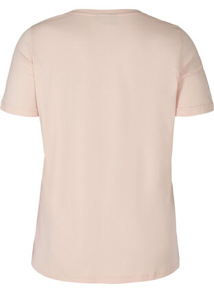 Short-sleeved cotton t-shirt with a print, Rose Smoke CALIFORN, Packshot image number 1