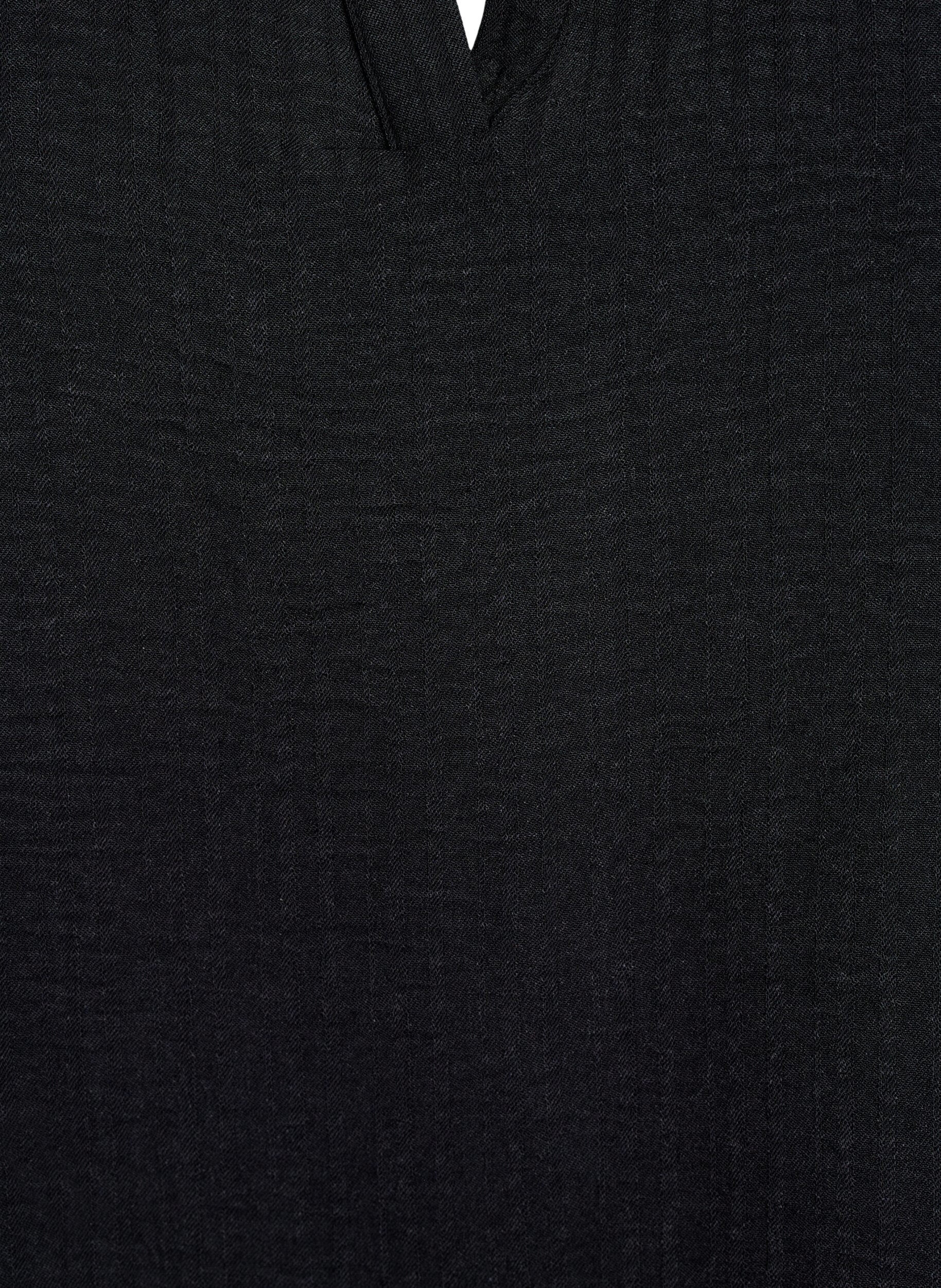 Zizzifashion Loose blouse with short sleeves, Black, Packshot image number 2