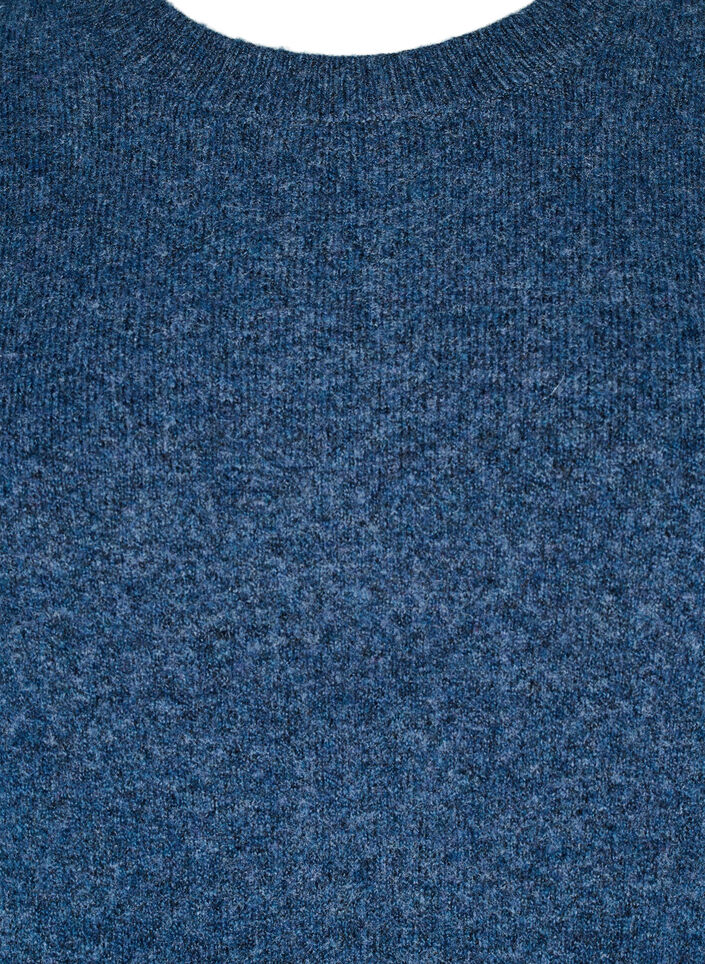 Knitted top with wool and slits, Bering Sea Mel., Packshot image number 2