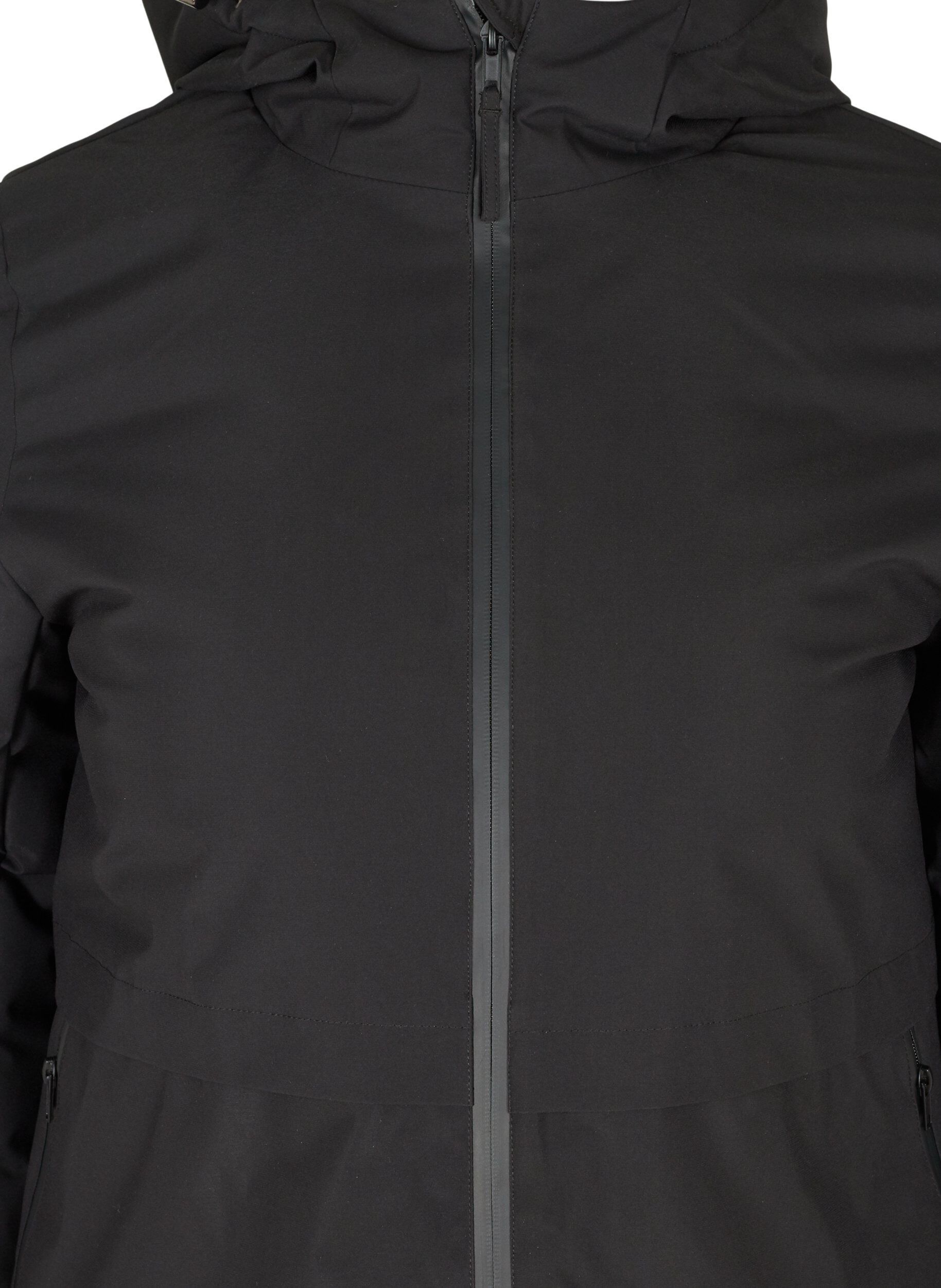 ZizzifashionWinter jacket with adjustable waist, Black, Packshot image number 3