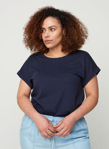 Cotton mix t-shirt, Night Sky Mel., Model image number 0