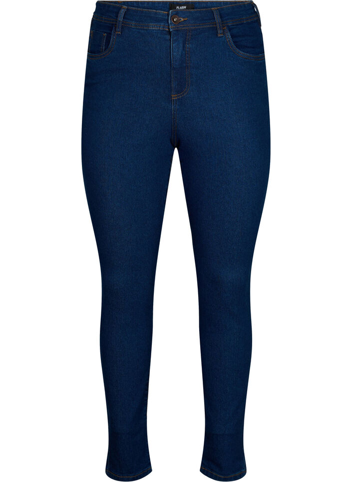 Jeans with super slim fit, Blue, Packshot image number 0
