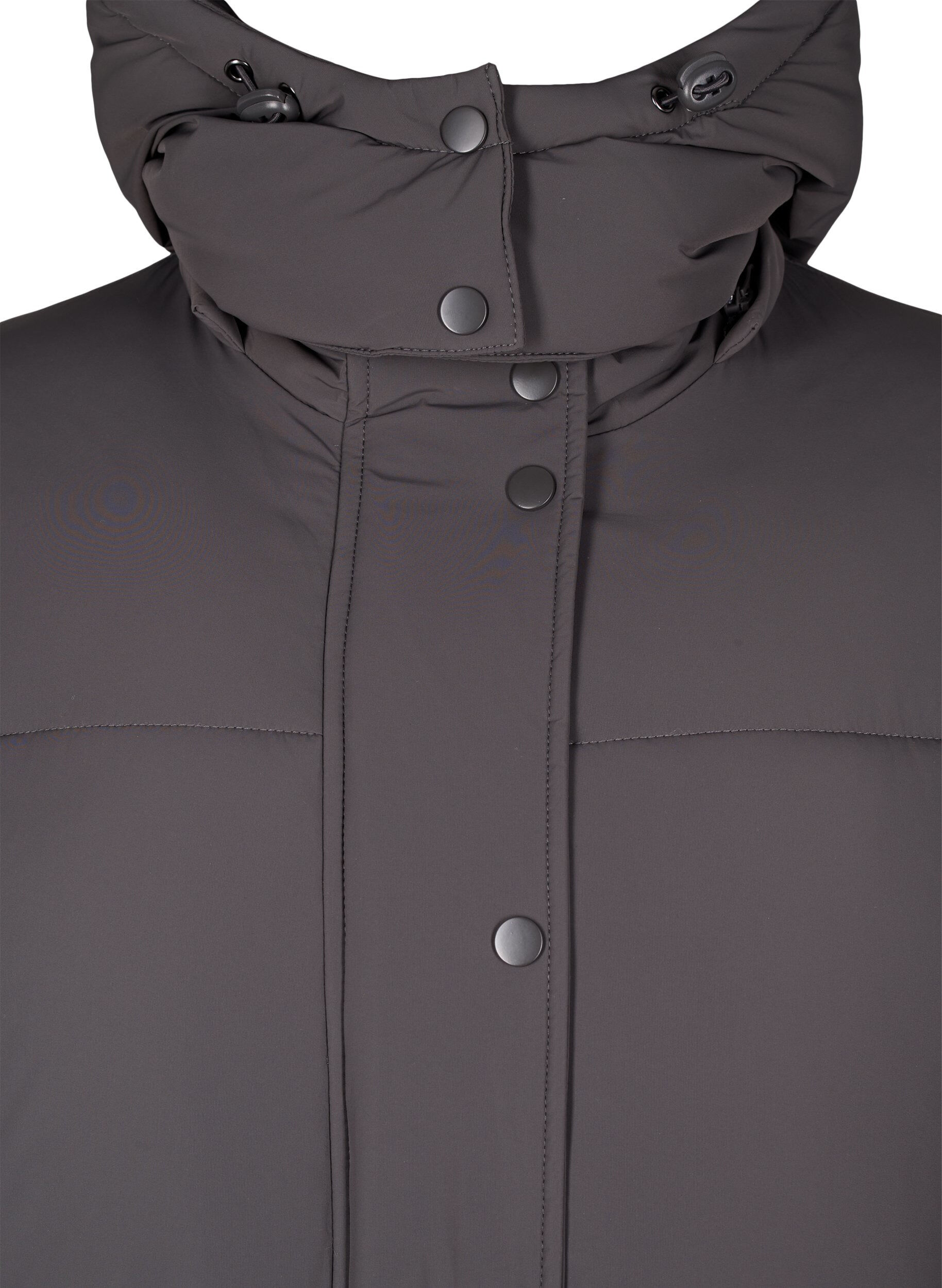 Zizzifashion Puffer coat with adjustable waist, Grey, Packshot image number 2