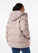 Short puffer jacket with hood, Beige, Model image number 2