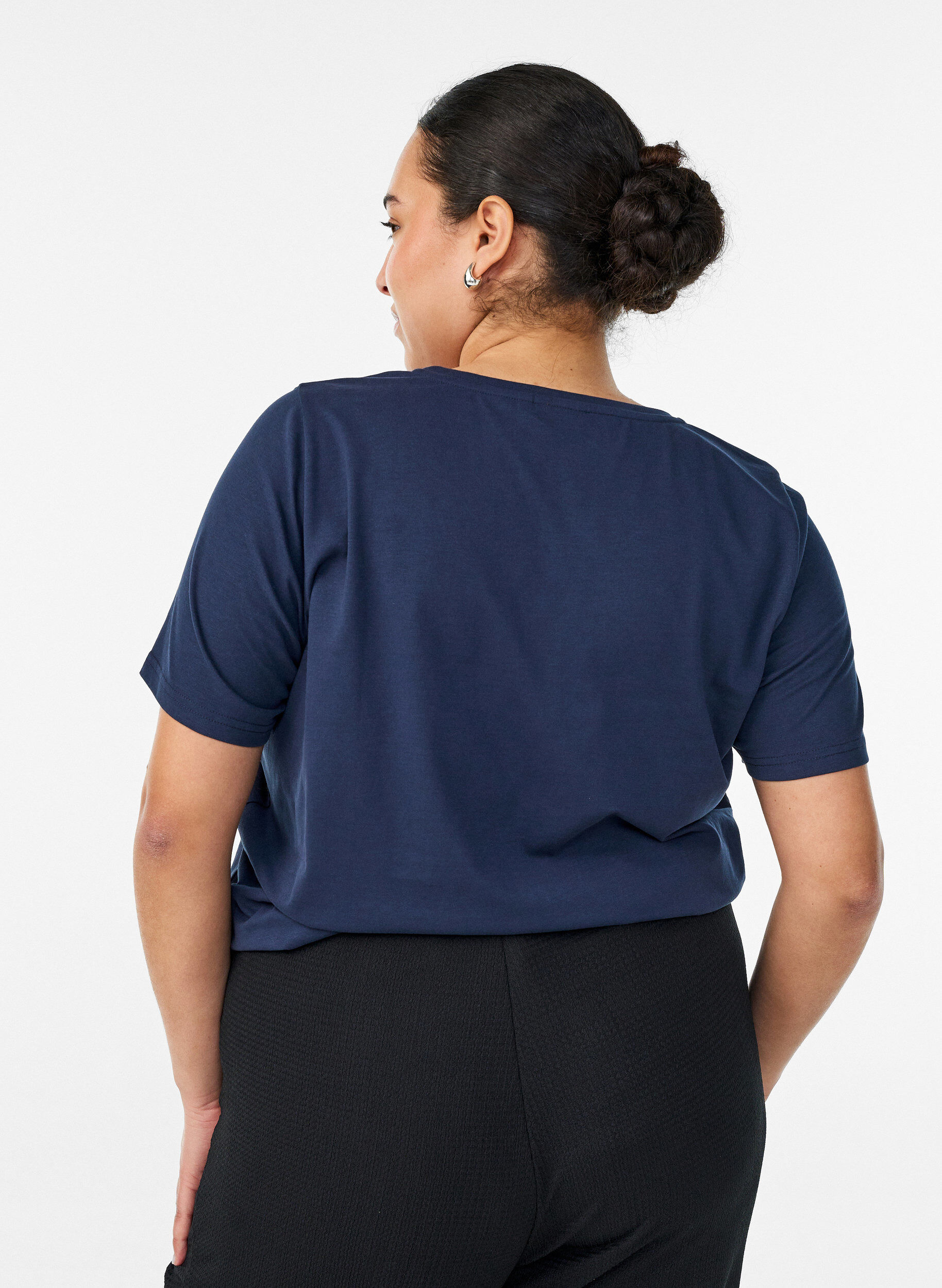 ZizzifashionT-shirt with motif, Blue, Model image number 2