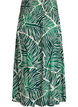 Viscose maxi skirt with smocking, Green, Packshot image number 1