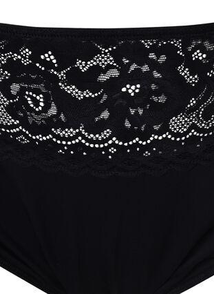 3-pack G-string with lace, Black, Packshot image number 2