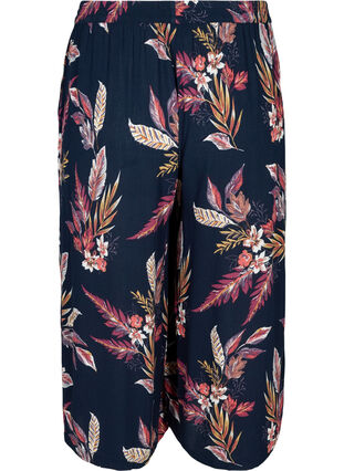 Loose culotte trousers in viscose, Indian Summer Flower, Packshot image number 1