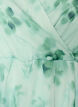 Floral chiffon blouse with short sleeves, Green, Packshot image number 2