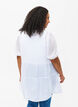 A-line viscose tunic with lace-up detail, White, Model image number 2