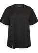 T-shirt with slits and decorative knot closures, Black, Packshot image number 0