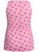 Top with print and lace edge, Pink, Packshot image number 1