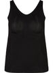 Shapewear top with wide straps, Black, Packshot image number 0