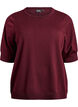 Fine-knit blouse with short sleeves, Red, Packshot image number 0