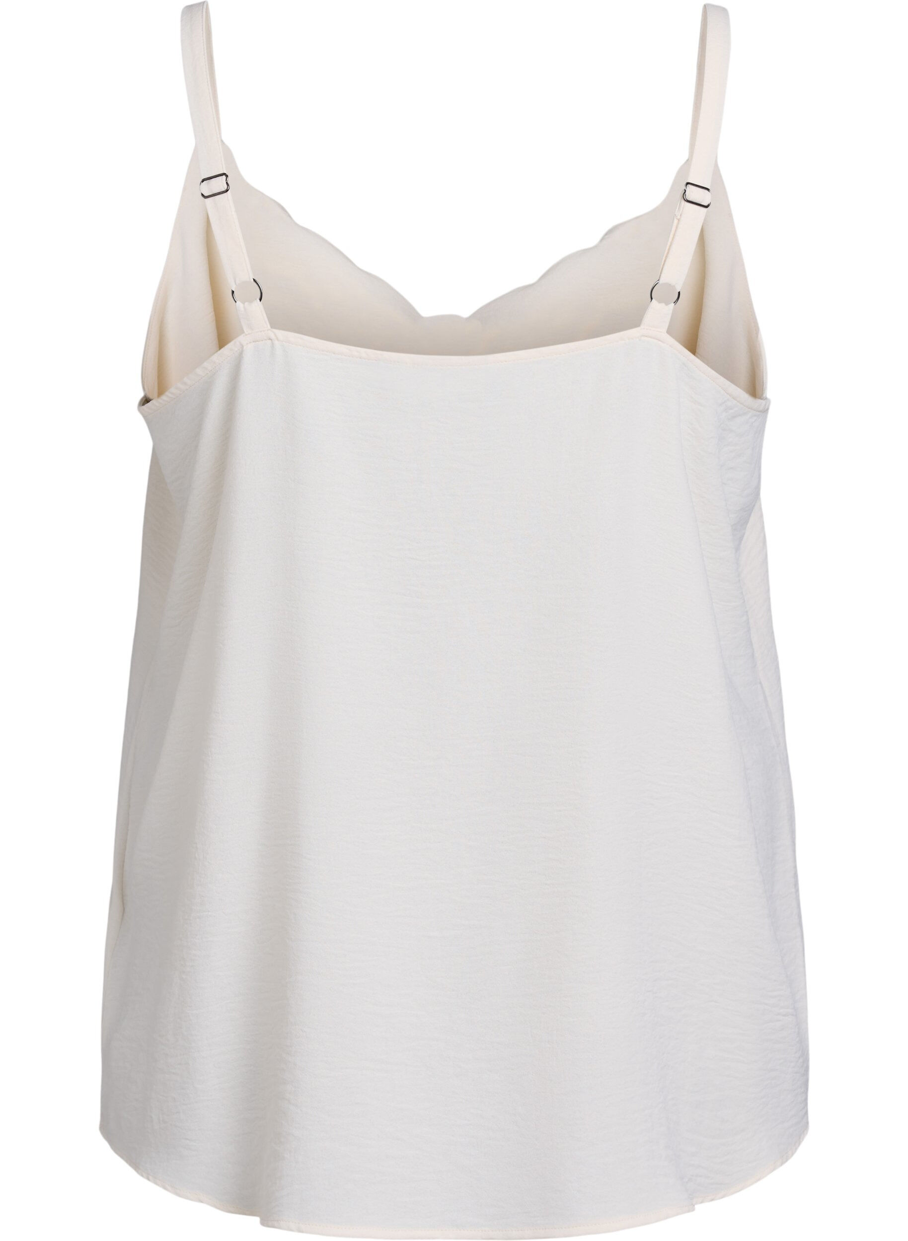 Zizzifashion Top with a wavy hem, Vanilla, Packshot image number 1
