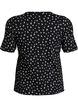 Cotton T-shirt with all-over print, Black, Packshot image number 1