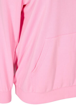 Sweatshirt with hood and pockets, Prism Pink, Packshot image number 3