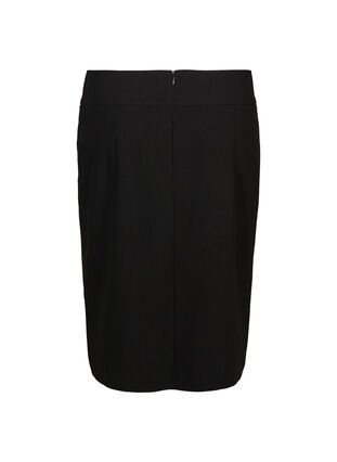 Pencil skirt with a zip, Black, Packshot image number 1