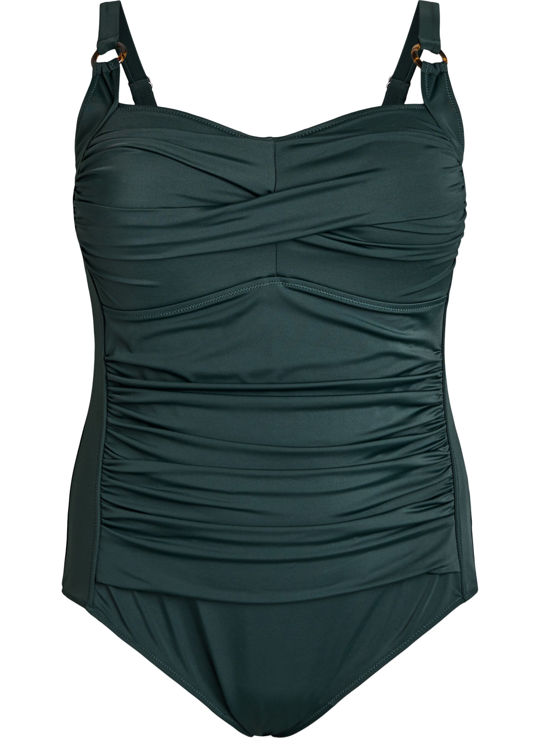 Padded swimsuit with draping
