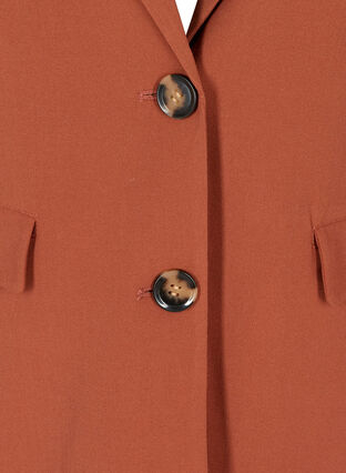 Blazer with button fastening and pockets, Tortoise Shell, Packshot image number 3