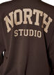Sporty bomber cardigan with zip and high collar, Brown, Packshot image number 4
