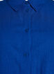 Short-sleeved shirt in linen and viscose, Blue, Packshot image number 2