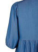 Denim dress in TENCEL™ Lyocell with 3/4 sleeves, Blue Denim, Packshot image number 3