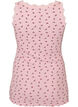 Top with print and lace edge, Red, Packshot image number 1