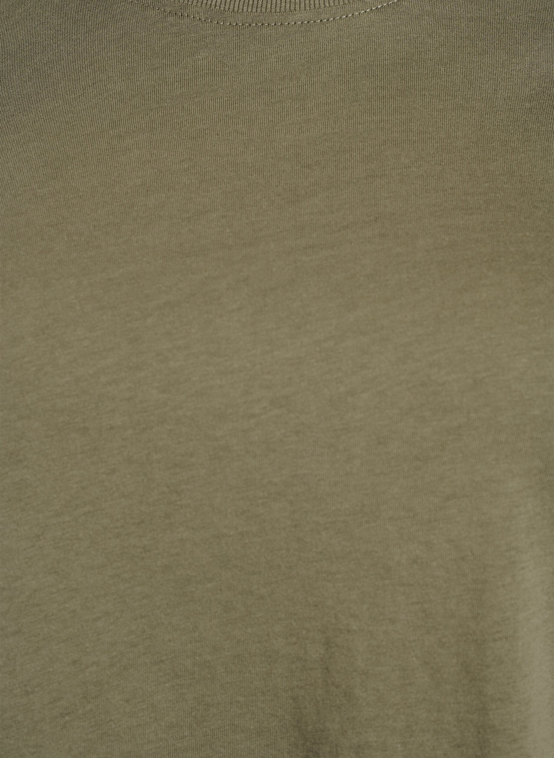 ZizzifashionBasic cotton T-shirt with round neck, Green, Packshot image number 2