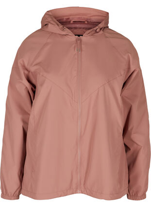 Short jacket with a zip and hood, Burlwood, Packshot image number 0