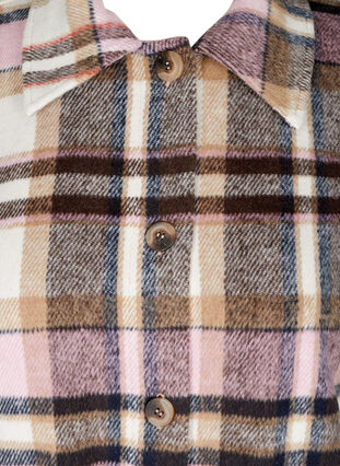 Checkered vest with large pockets, Pink check, Packshot image number 2