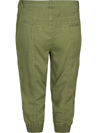 3/4 length lyocell trousers, Ivy green, Packshot image number 1