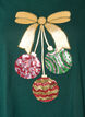 Christmas t-shirt in organic cotton, Green, Packshot image number 2