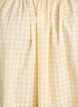 Small check blouse with an elasticated neckline and elbow-length sleeves, Yellow, Packshot image number 2